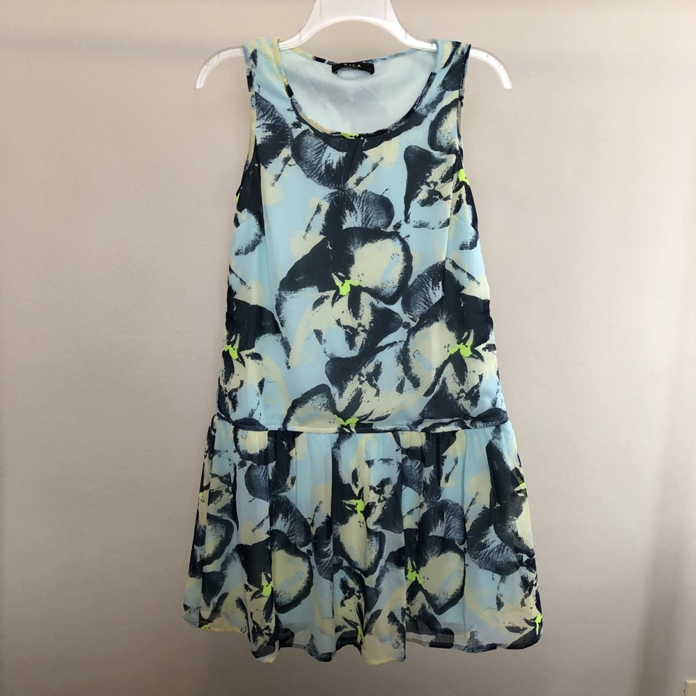 VILA Chiffon Dropwaist Dress